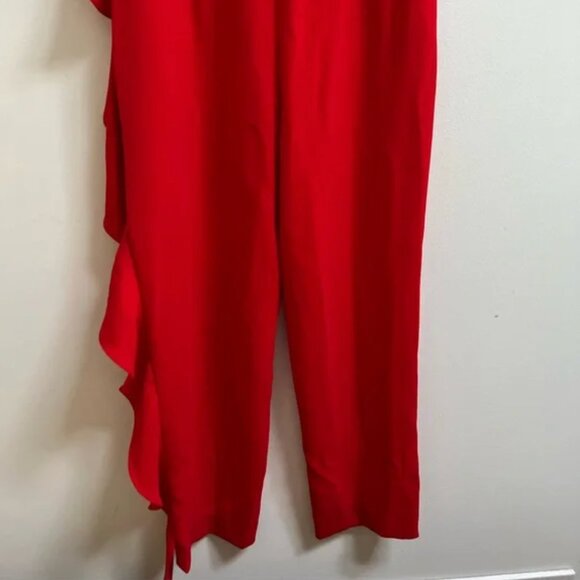 Zara Ruffled Off-The-Shoulder Jumpsuit S - Picture 9 of 14